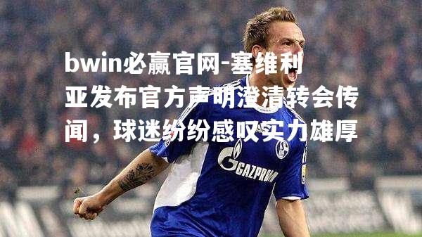 bwin必赢官网-塞维利亚发布官方声明澄清转会传闻，球迷纷纷感叹实力雄厚